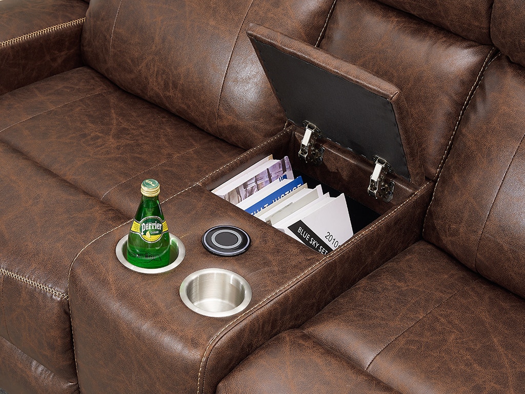 New Classic Living Room ATTICUS DUAL RECLINER CONSOLE